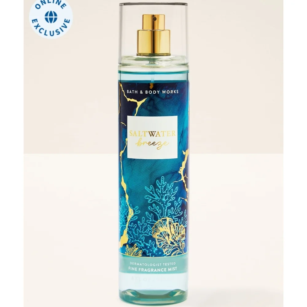 Bath & Body Works Saltwater Breeze Fine Fragrance Body Mist 8oz NEW RARE